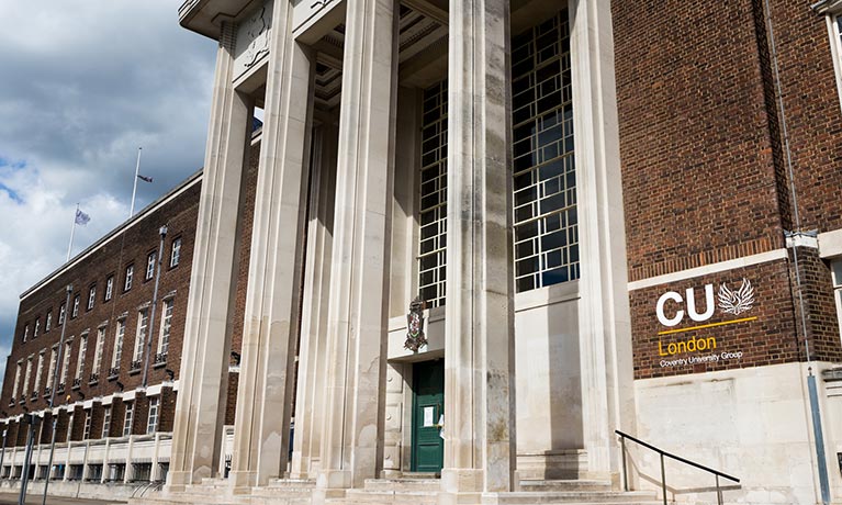 Front of CU London building in Dagenham