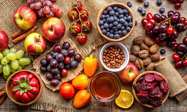 Food with antioxidant properties